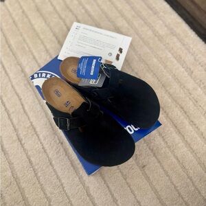 NWT Birkenstock Black Boston Soft Footbed Clogs - Sz 41